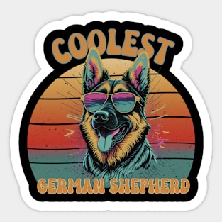 Sunglasses German Shepherd Sticker